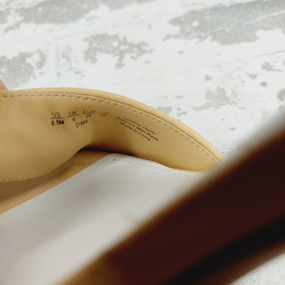 New Franco Sarto Dima Beige Block Heel Sandals A211 - Picture 13 of 14